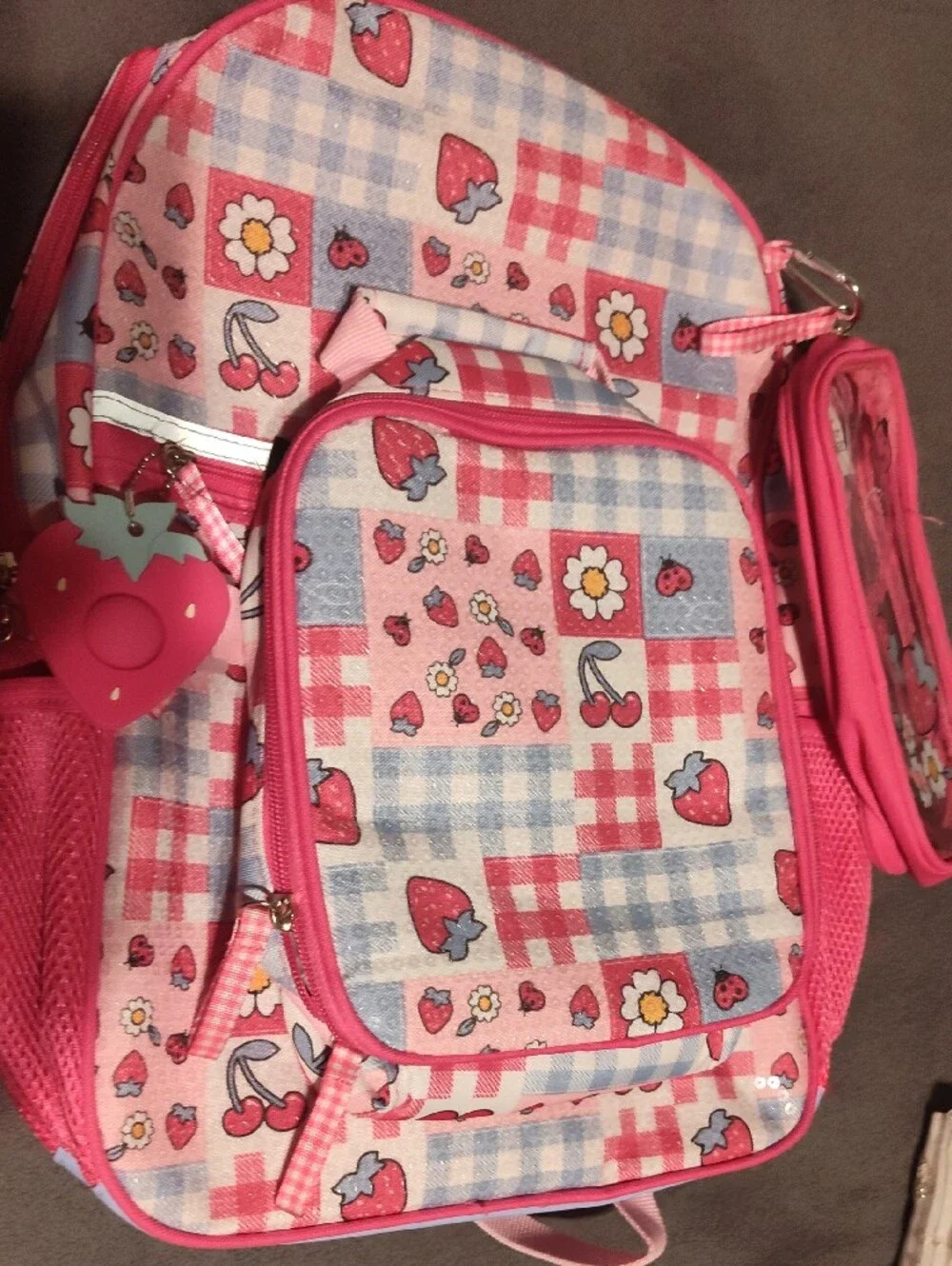 wonder nation Pink Strawberry & Daisy Patch Kids Backpack
